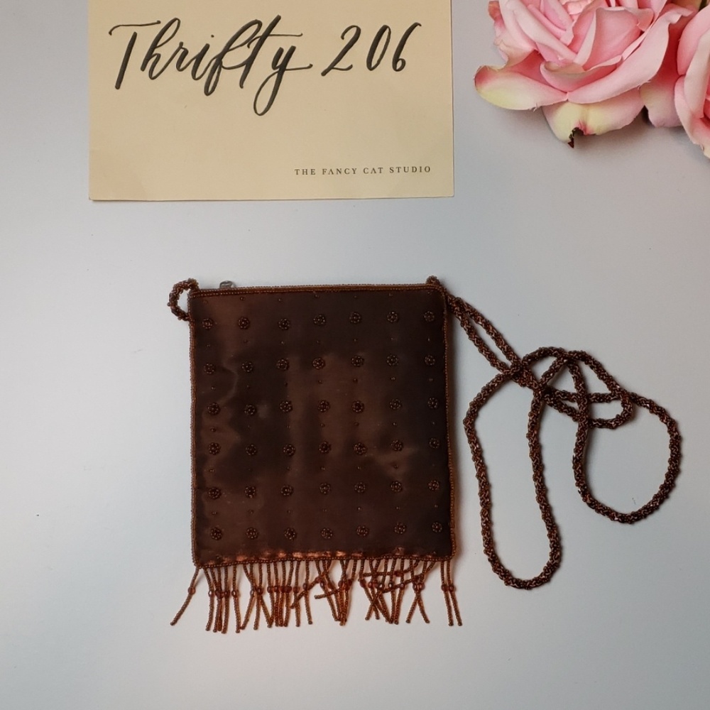 [La Regale] Beaded Tassel Purse